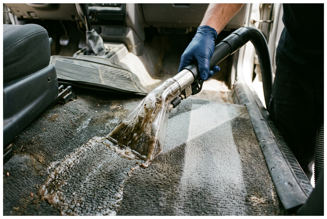 Deep clean — Interior Detailing process step 03