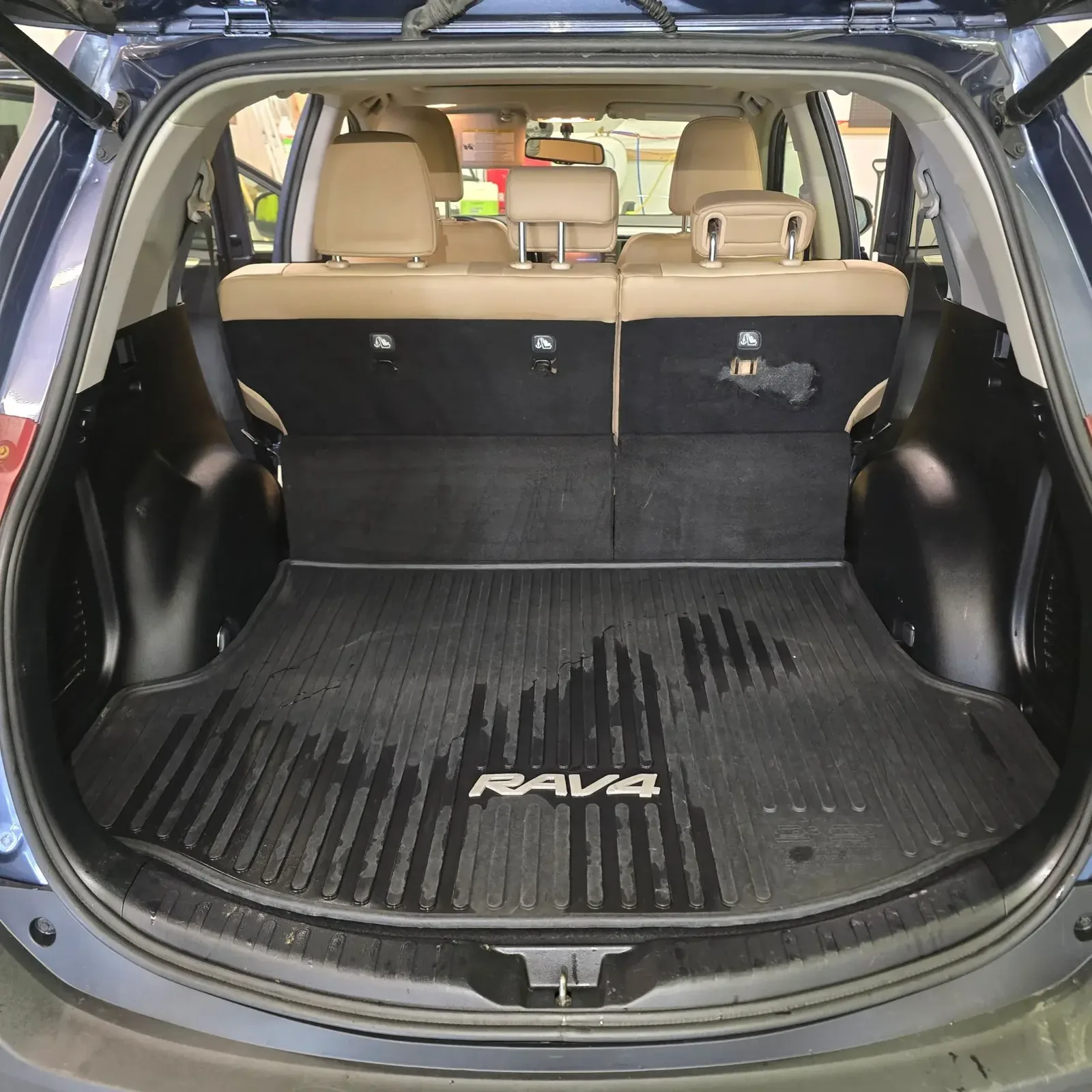 Toyota RAV4 cargo area cleaned and refreshed after interior detailing by Twisted Auto Detail